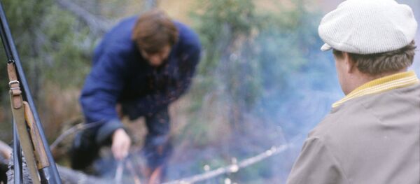 Охотники на привале. - 俄罗斯卫星通讯社