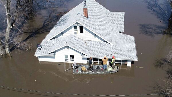 爱荷华州的洪水后果 - 俄罗斯卫星通讯社