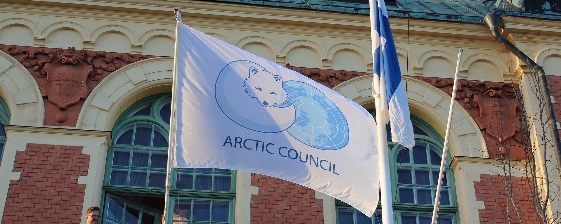 Флаг Арктического совета в Финляндии - 俄罗斯卫星通讯社, 1920, 15.05.2021