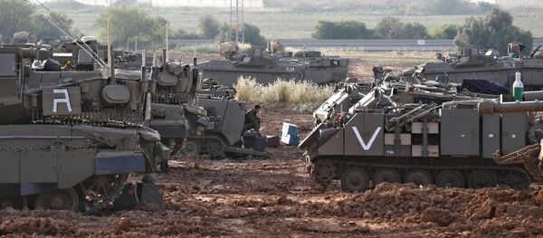 Израильский военный на границе с Газой - 俄羅斯衛星通訊社