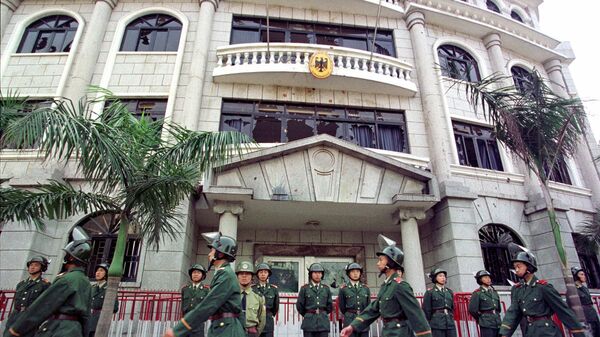 中国驻南联盟大使馆，1999年 - 俄罗斯卫星通讯社