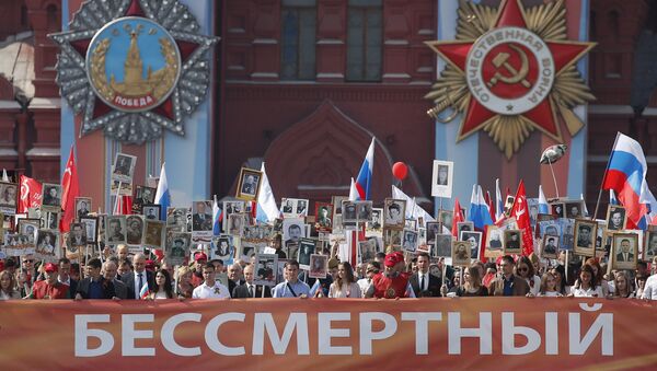 莫斯科當局：超過50萬人參加莫斯科“不朽軍團”遊行活動 - 俄羅斯衛星通訊社