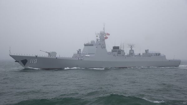 The type 052D guided missile destroyer Guiyang  - 俄羅斯衛星通訊社