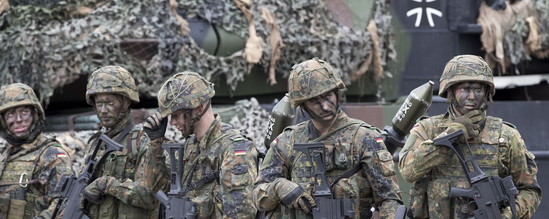 Немецкие солдаты НАТО на военной базе Рукла в Литве - 俄羅斯衛星通訊社, 1920, 08.05.2022