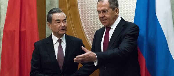 俄羅斯外長拉夫羅夫與中國外長王毅 俄羅斯外長拉夫羅夫與中國外長王毅 - 俄羅斯衛星通訊社