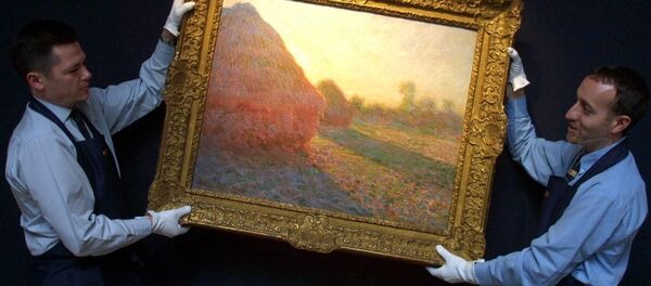 莫奈畫作《乾草堆》在蘇富比拍出1.1億美元天價 - 俄羅斯衛星通訊社