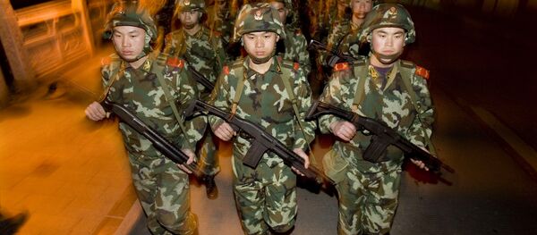 Chinese People's Armed Police officers - 俄罗斯卫星通讯社