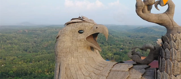 世界上最大的鸟类雕像航拍 - 俄罗斯卫星通讯社