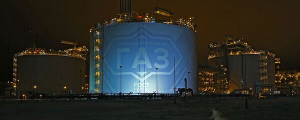 Завод по производству сжиженного природного газа «Ямал СПГ» в Ямало-Ненецком автономном округе - 俄罗斯卫星通讯社