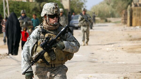 美国军人在伊拉克 - 俄罗斯卫星通讯社