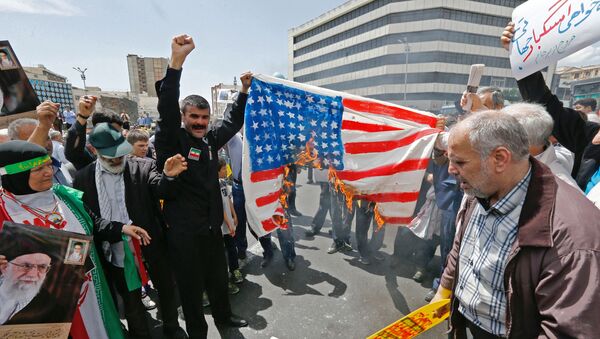 Антиамериканская демонстрация в центре Тегерана - 俄羅斯衛星通訊社
