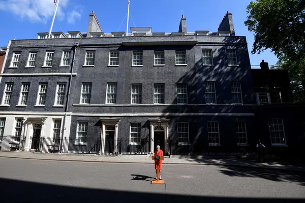 英國首相特雷莎·梅在倫敦發表辭職聲明。 英國首相特雷莎·梅在倫敦發表辭職聲明。