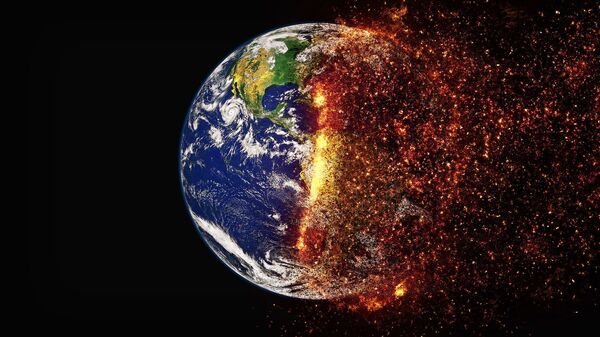 Аллегорическое изображение изменения климата Земли - 俄罗斯卫星通讯社