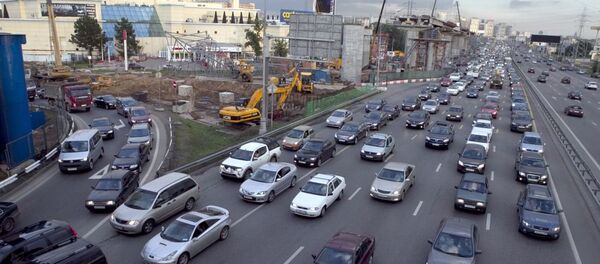 莫斯科的列宁格勒公路 - 俄罗斯卫星通讯社