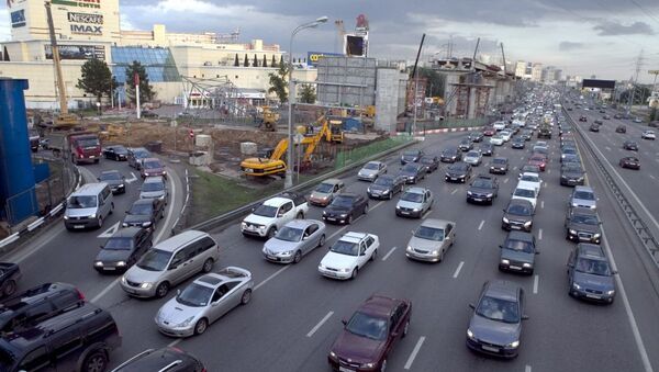 莫斯科的列宁格勒公路 - 俄罗斯卫星通讯社