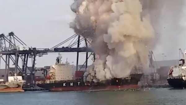 泰国港口25日爆炸事件原因为有毒化学品自燃 - 俄罗斯卫星通讯社