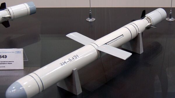 俄罗斯巡航导弹“口径”导弹的模型 - 俄罗斯卫星通讯社