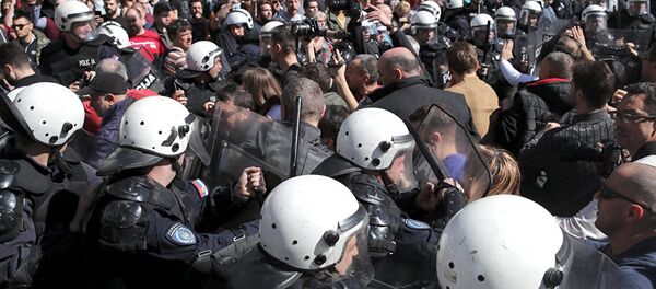 科索沃抗議活動 - 俄羅斯衛星通訊社