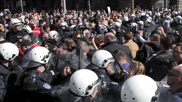 科索沃抗议活动 - 俄罗斯卫星通讯社