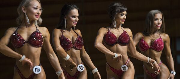 在哈萨克斯坦首都努尔-苏丹亚洲健美锦标赛上的参赛者 - 俄罗斯卫星通讯社