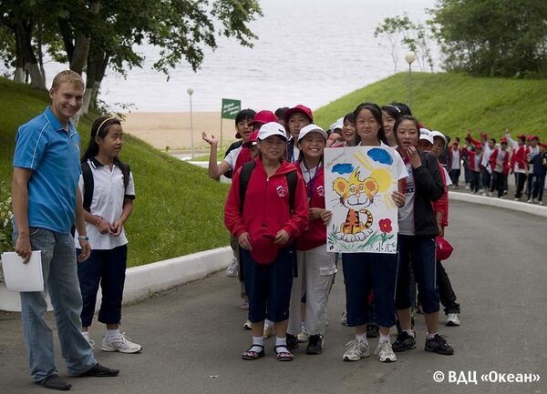 中國學生在全俄“海洋”兒童療養中心 - 俄羅斯衛星通訊社