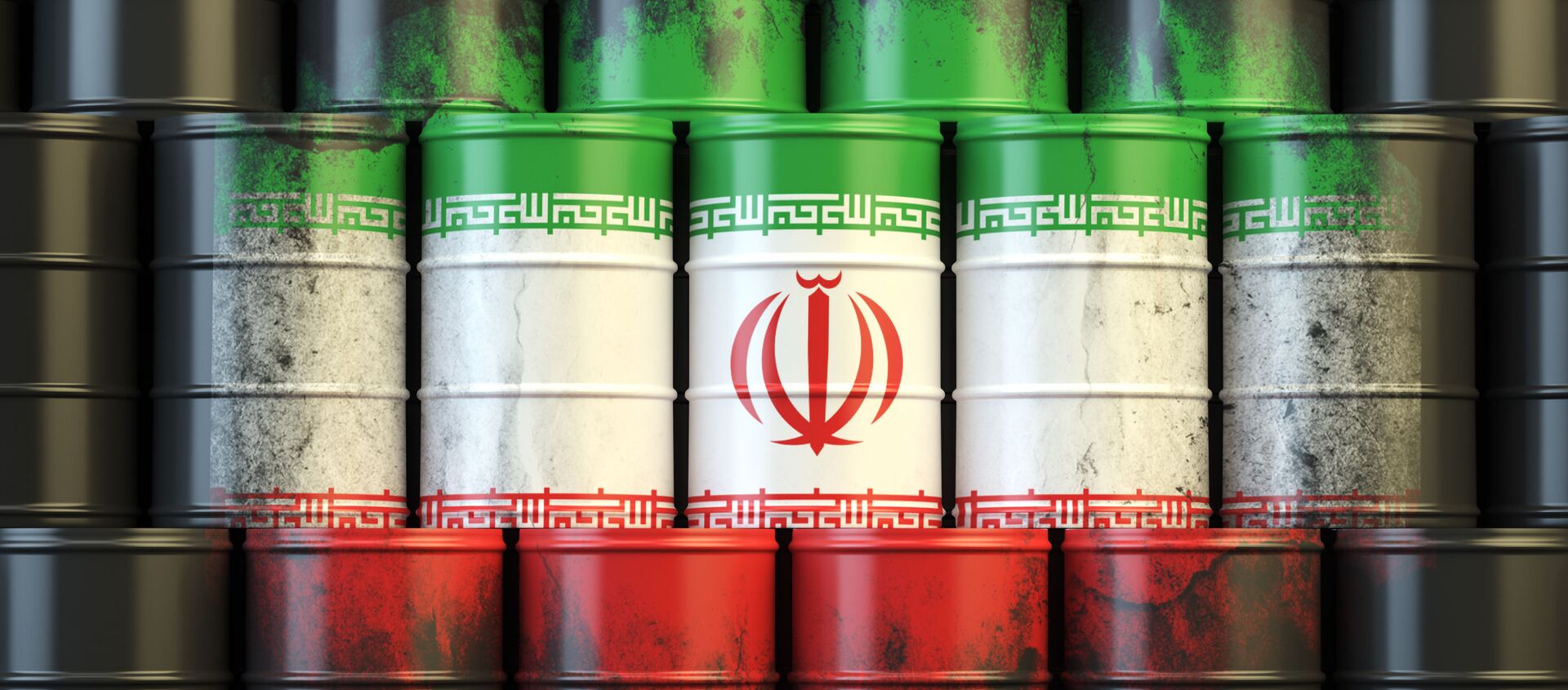 Иранский флаг на нефтяных бочках  - 俄罗斯卫星通讯社, 1920, 02.09.2021
