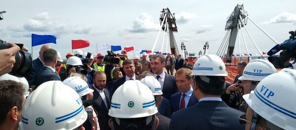 Стыковка автомобильного моста Благовещенск-Хэйхэ - 俄罗斯卫星通讯社