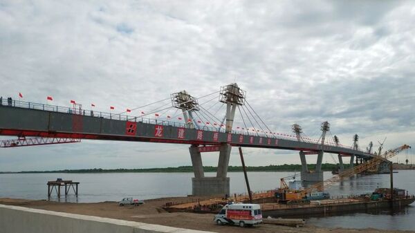 中俄黑河—布拉戈维申斯克黑龙江（阿穆尔河）大桥 - 俄罗斯卫星通讯社