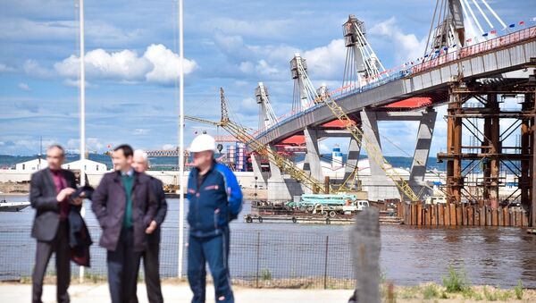 俄羅斯完成布拉格維申斯克-黑河大橋牽索系統安裝 - 俄羅斯衛星通訊社