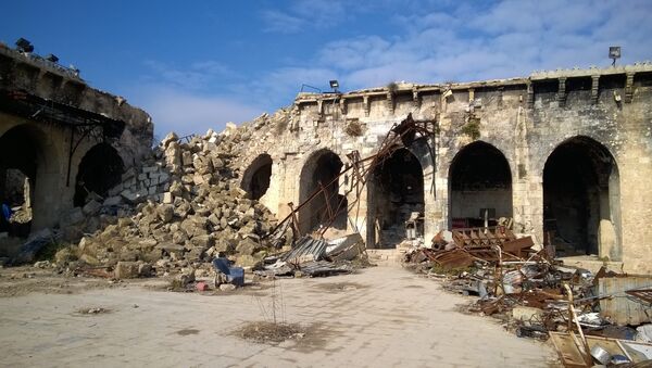 叙利亚阿勒颇倭马亚清真寺将耗时8年修复 - 俄罗斯卫星通讯社