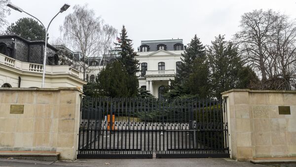 Здание посольства России в Праге - 俄罗斯卫星通讯社