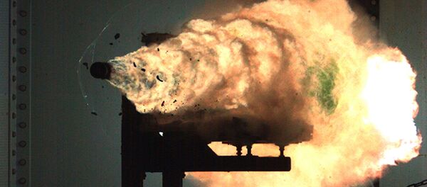 2008年1月，美国海军水面作战中心的轨道炮测试 - 俄罗斯卫星通讯社