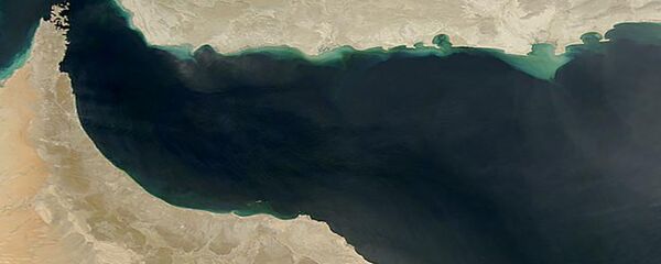 Снимок Оманского залива из космоса Снимок Оманского залива из космоса - 俄罗斯卫星通讯社