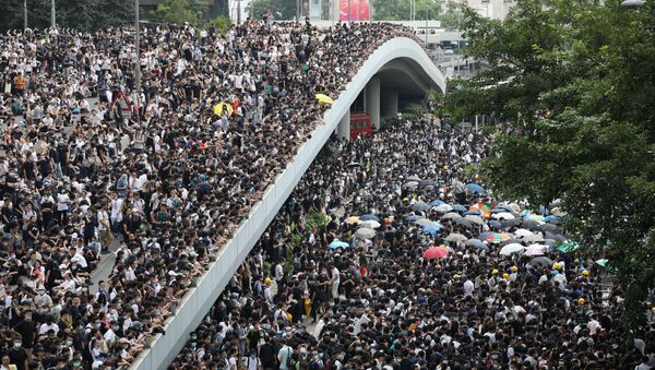 香港警方逮捕11名示威者 - 俄羅斯衛星通訊社