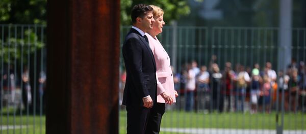 默克尔在与泽连斯基会面时发抖 - 俄罗斯卫星通讯社