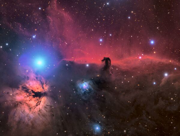 美国摄影师Connor Matherne的作品The Horsehead and Flame Nebula - 俄罗斯卫星通讯社