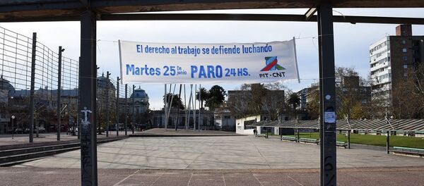 烏拉圭全面罷工導致國家生活局部癱瘓 烏拉圭全面罷工導致國家生活局部癱瘓 - 俄羅斯衛星通訊社