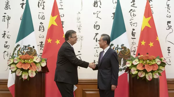 墨西哥外長埃布拉德7月2日在同中國國務委員兼外長王毅舉行會談 - 俄羅斯衛星通訊社