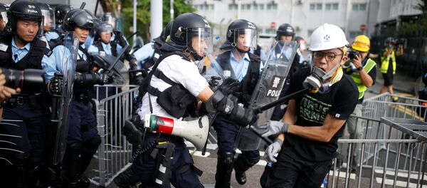 Демонстрация в Гонконге Демонстрация в Гонконге - 俄羅斯衛星通訊社