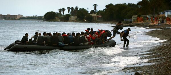 Афганские иммигранты на греческом остове Кос - 俄羅斯衛星通訊社