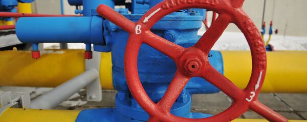 Вентиль на трубопроводе газораспределительной станции Нежухив в Стрыйском районе Львовской области - 俄罗斯卫星通讯社