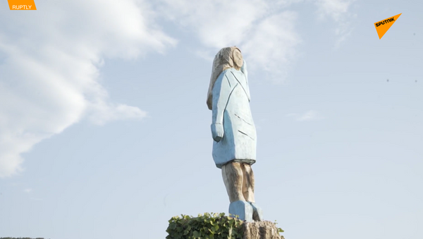 美第一夫人雕像在故乡斯洛文尼亚落成 - 俄罗斯卫星通讯社
