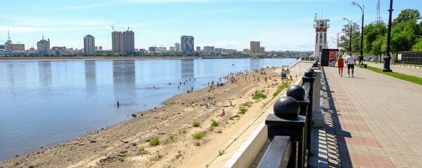 黑河市 -- 黑龍江 -- 布拉戈維申斯克市(右邊) 黑河市 -- 黑龍江 -- 布拉戈維申斯克市(右邊) - 俄羅斯衛星通訊社