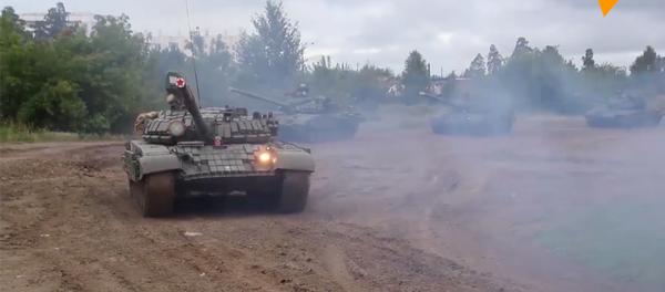 車里雅賓斯克附近舉行大型坦克演習 - 俄羅斯衛星通訊社