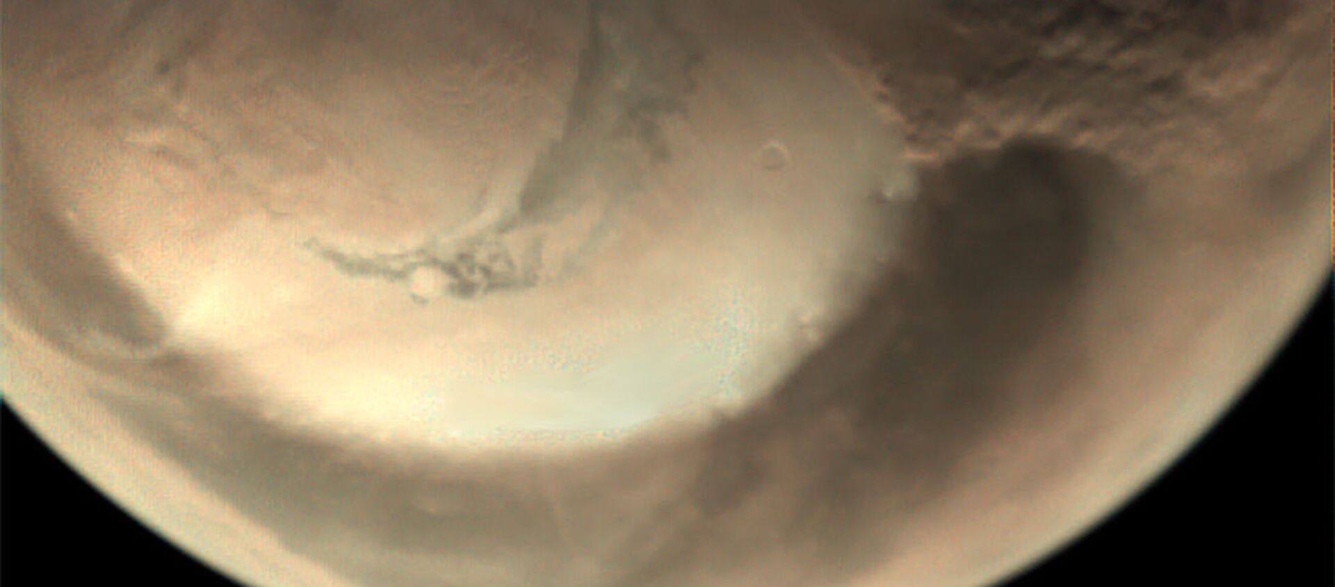 Песчаная буря у северной полярной ледяной шапки Марса  - 俄羅斯衛星通訊社, 1920, 26.04.2020