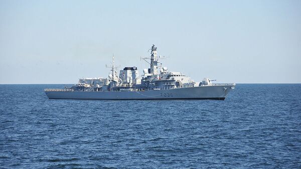 Корабль HMS Montrose британских ВМС  - 俄罗斯卫星通讯社