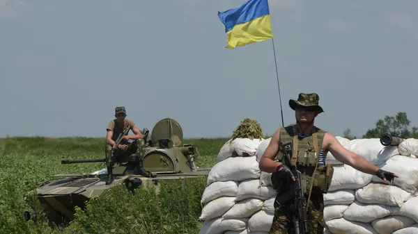 乌克兰一处军事检查站 - 俄罗斯卫星通讯社