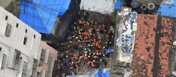 印度孟买居民楼倒塌事故遇难者增至12人 - 俄罗斯卫星通讯社