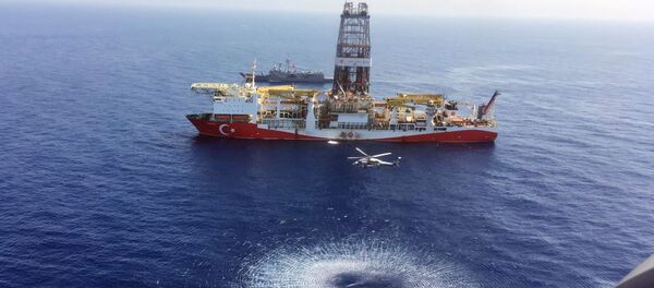 Турецкое буровое судно Fatih в восточное Средиземноморье недалеко от Кипра - 俄羅斯衛星通訊社
