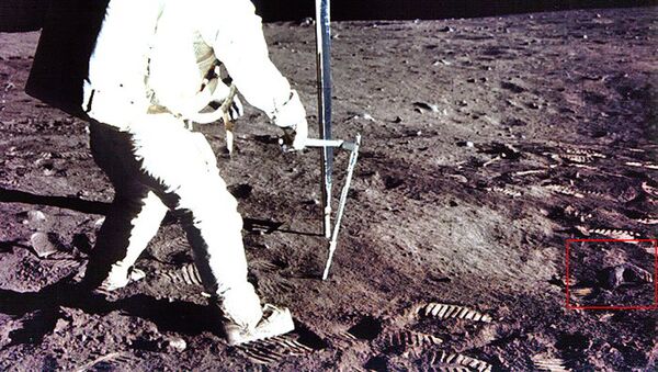 阿波羅11號登月圖片上發現神秘的人形頭骨 - 俄羅斯衛星通訊社